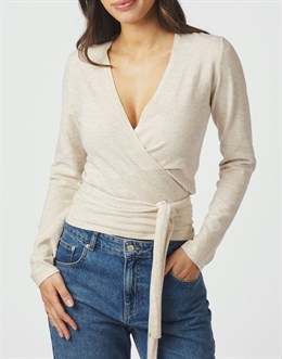 Tilfa Knit Wrap Blouse