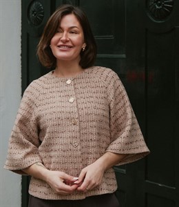 Rosella Boucle Mini Jacket - Taupe