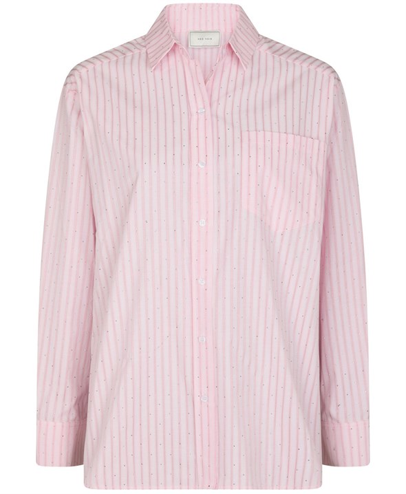 Dalma Soft Stripe Stone Shirt Pink