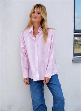 Dalma Soft Stripe Stone Shirt Pink