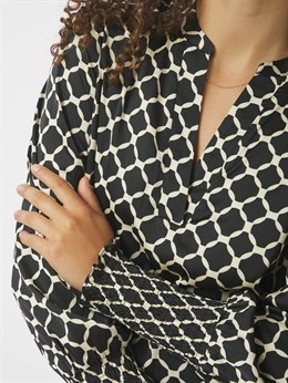 Landa Tile Print Blouse