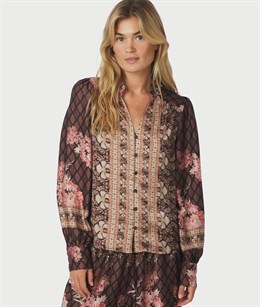 Massima Botanical Border Blouse