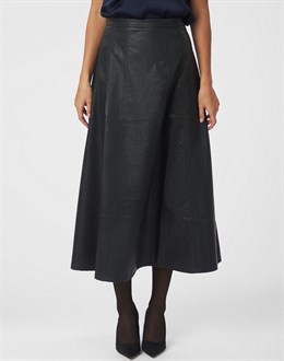 Raya Faux Leather Skirt