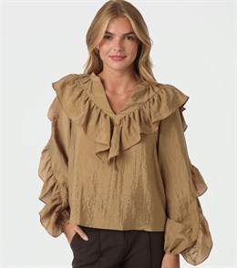 Nula Flounce Crisp Blouse
