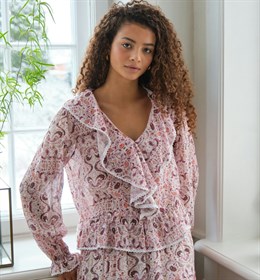 Ajda Paisley Dance Blouse