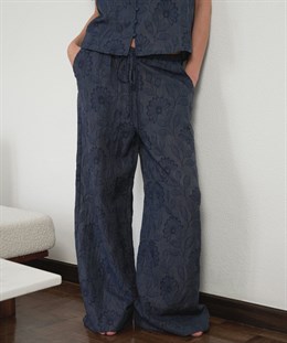 Heifa Flower Stripe Pants
