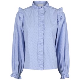 Charly Mini Dot Blouse Light Blue