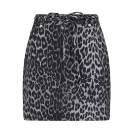 Henrietta Leopard Skirt Grey Leopard 