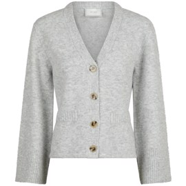 Pixie Knit Cardigan Light Grey Melange