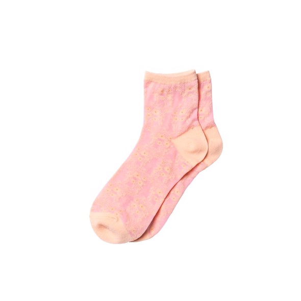 Floral Ariana Sock Sea Pink
