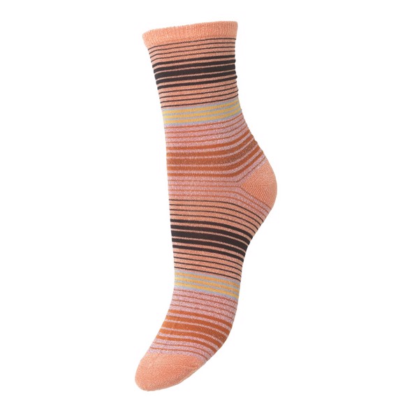 Imma Thin Stripe Sock Muted Clay
