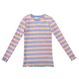 NATALIA LS BLOUSE KIDS YELLOW ROSE BLUE STRIPE