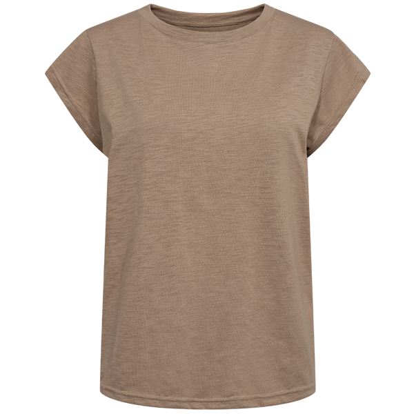 ULLA TSHIRT DUSTY LIGHT BROWN