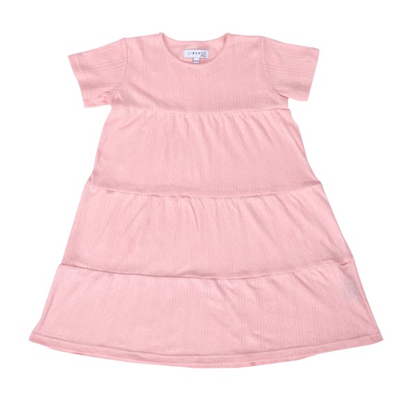 PIXIE SS LAYER DRESS KIDS ROSA