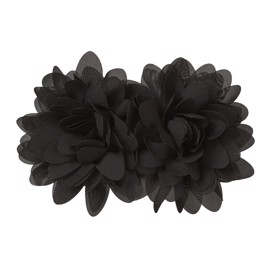 Arabella Flower Hair Clip Black