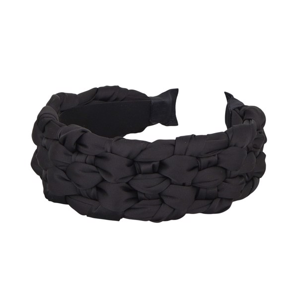 Solid Braided Helena Hairbrace Black