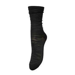 Amina Glitter Sock - Black