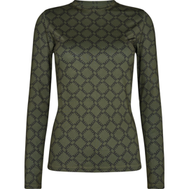 Printed Blouse Army Green
