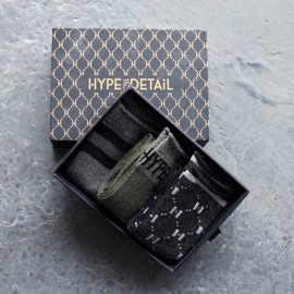 HTD Fashion Sock 3-pack Gift Box Black