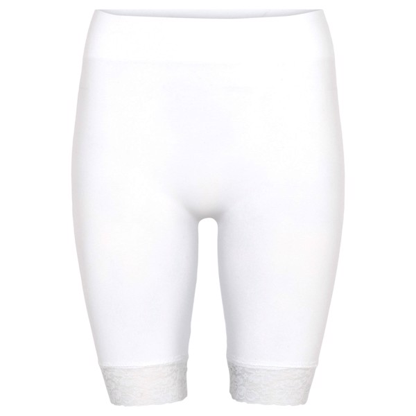 Decoy - Long Lace Shorts White