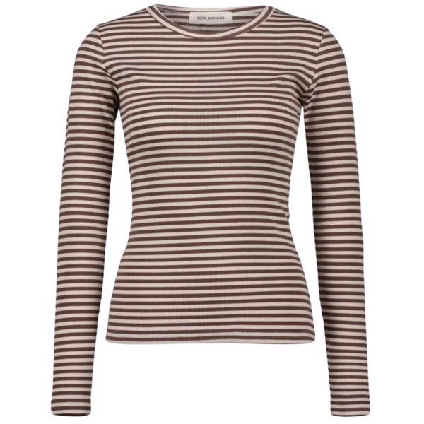 T-shirt Long Sleeve SNOS433 Brown Striped