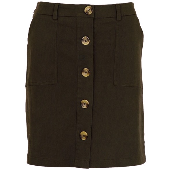 Cinna army nederdel med knapper