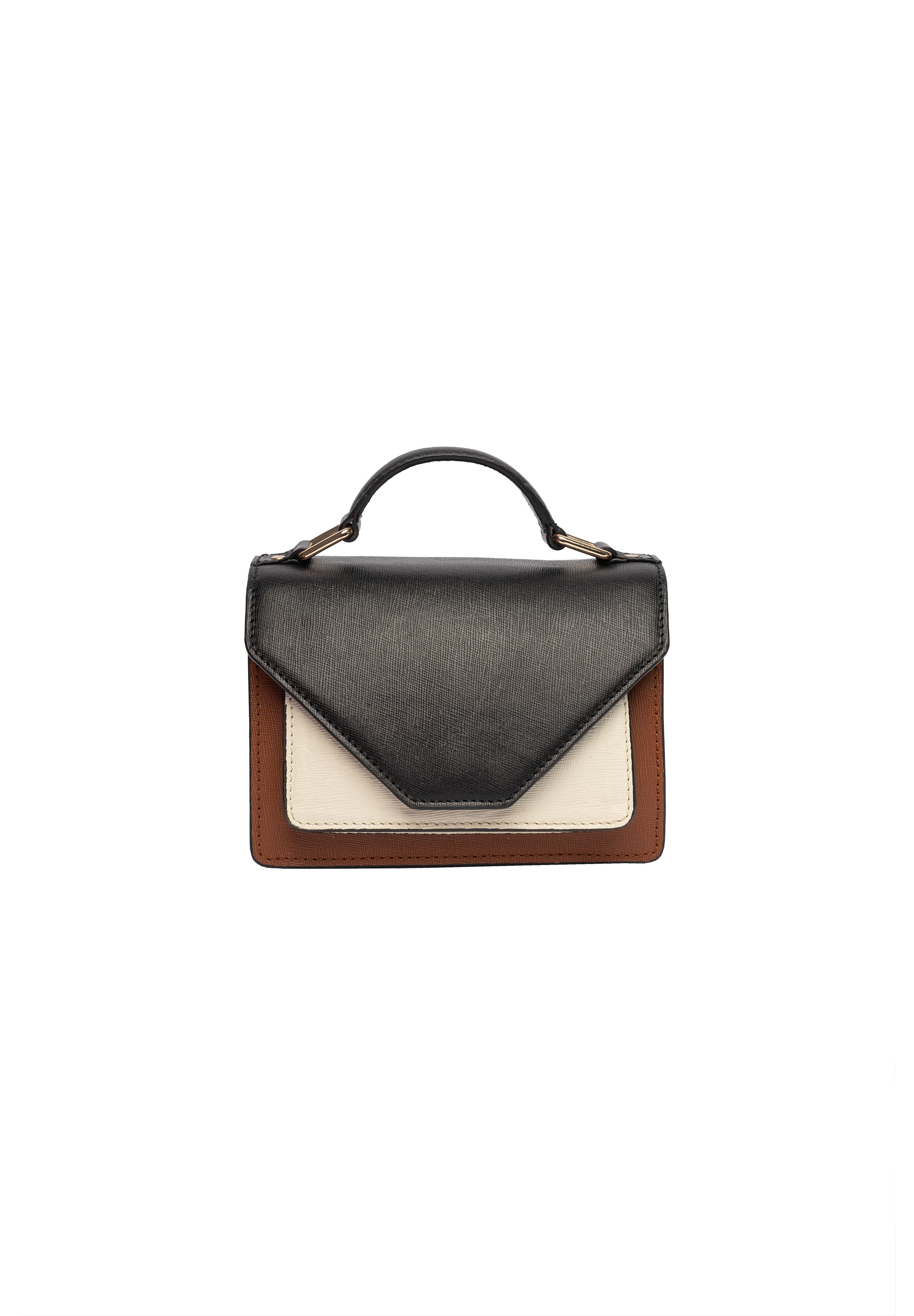 Re:Designed by Dixie - Small Bag Cognac/Offwhite/Black