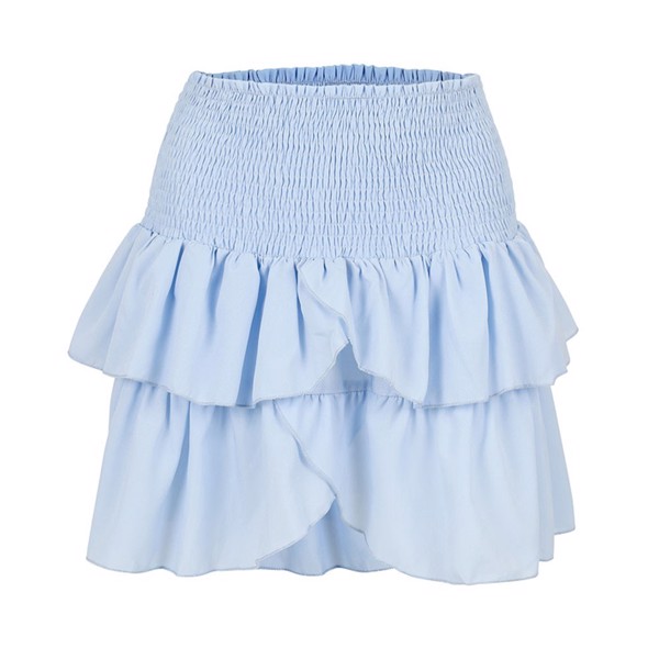 Carin lyseblå nederdel