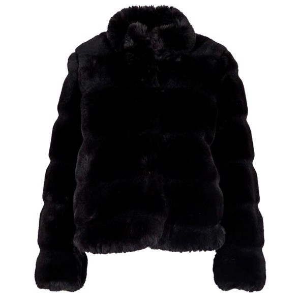 Caja Faux Fur jacket black