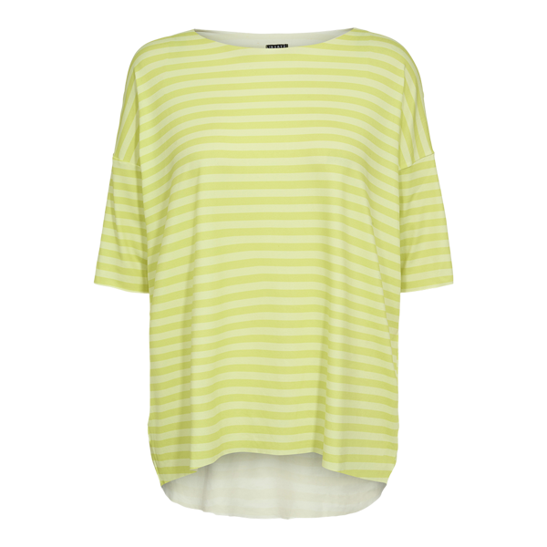 ALMA TSHIRT LIME YELLOW STRIPE