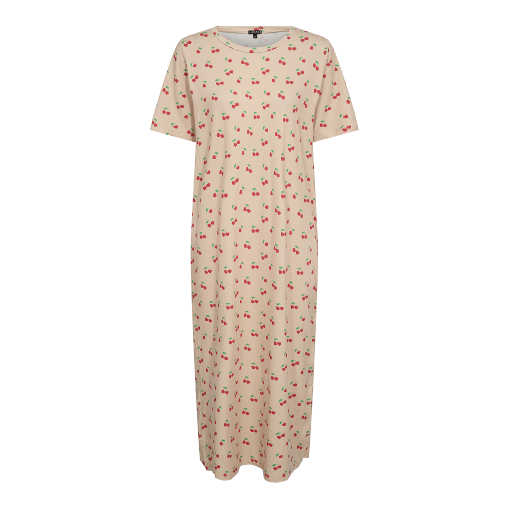 LIBERTÉ ALMA TSHIRT DRESS SAND CHERRY HEART