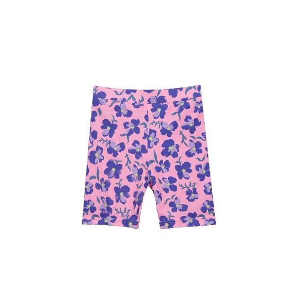 ALMA BICYCLE SHORTS (KIDS) PINK PURPLE FLOWER