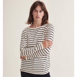 Soya Sweater Stripe Whisper White/Black