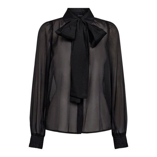 ELINA LS BLOUSE BLACK