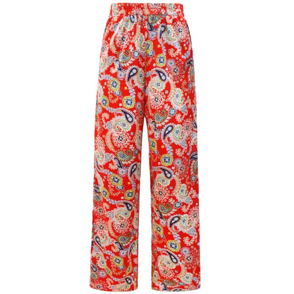 HOPE PANTS RED PAISLEY