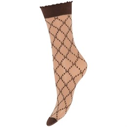 Logo Sock 25 denier Nude Brown