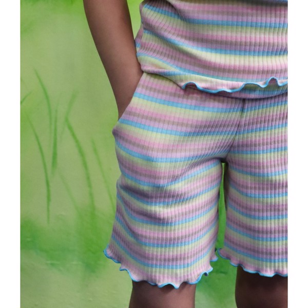 NATALIA SHORTS KIDS DUSTY MULTICOLOR STRIPE