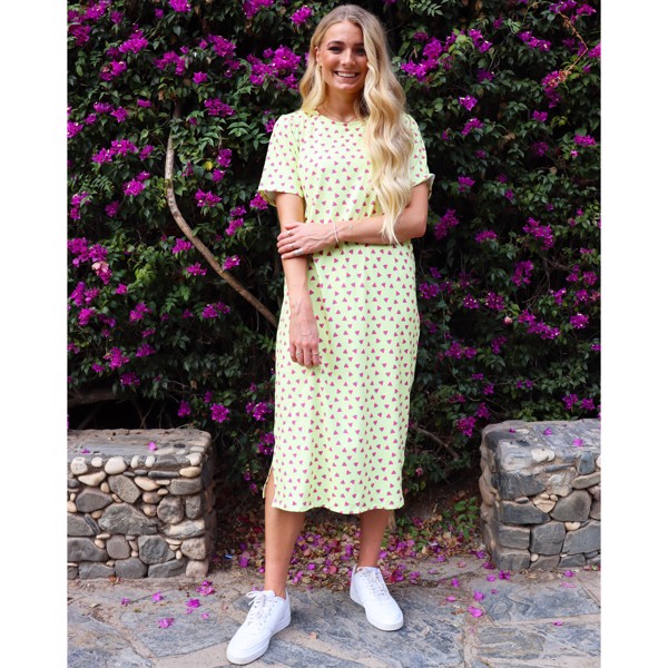 ALMA TSHIRT DRESS YELLOW WATERMELON