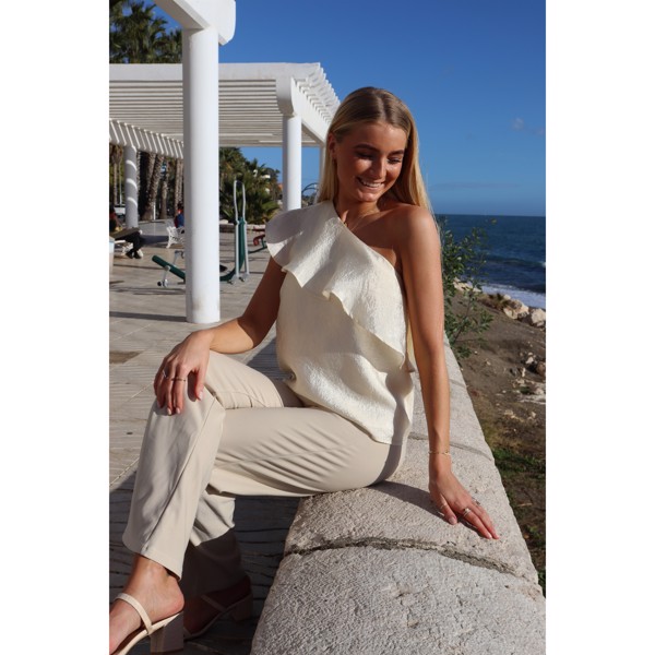 HENNE WIDE PANTS - BORDEAUX