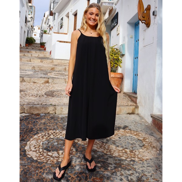 PILU STRAP DRESS BLACK