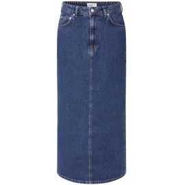 Joance-G Denim Skirt Mid Vintage Blue