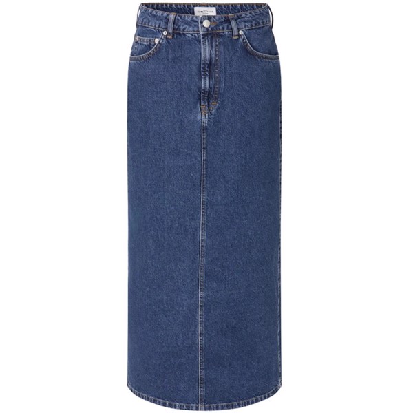 Joance-G Denim Skirt Mid Vintage Blue