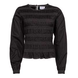 MERO LS BLOUSE BLACK