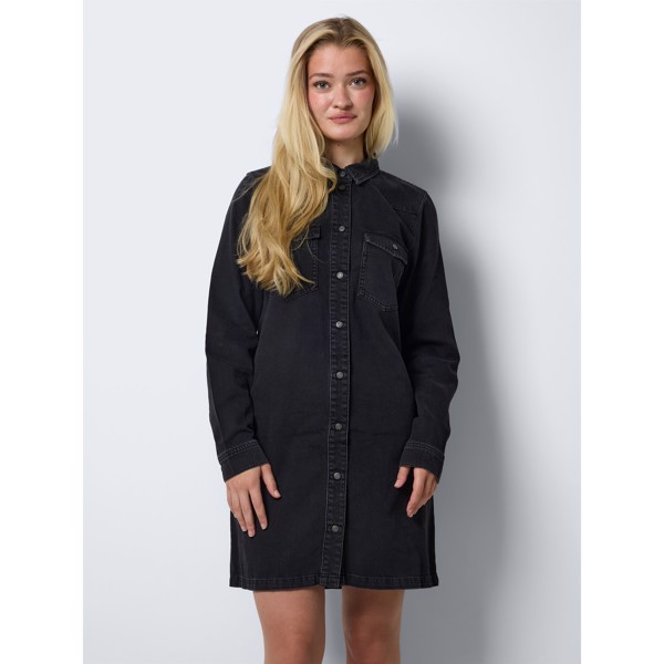 Noisy May Curve Kleid 'NMNEW SIGNE' in Blue Denim | ABOUT YOU
