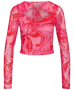 NMTWIRL L/S CUT OUT MESH TOP