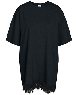 NMEASY S/S O-NECK LACE T-SHIRT DRESS