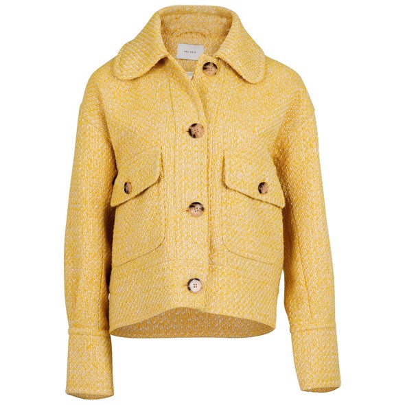 Joanie Boucle Jacket Yellow