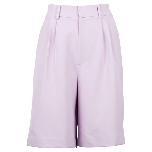 Carly Solid Shorts Lavender