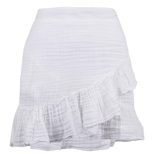 Bekka S Gauze Skirt White  