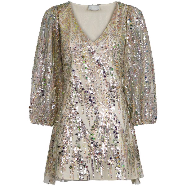 Sloane Multi Sequins Dress Champagne 